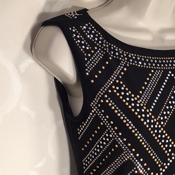 SLEEVELESS STUDDED NIGHT OUT DRESS - Picture 5 of 8